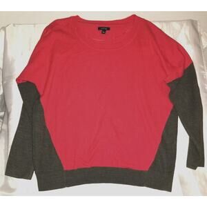 Apt 9 Red‎ and gray sweater Size Large 1204